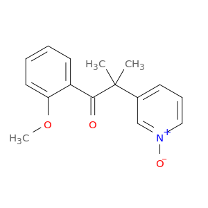 1-Propanone, 1-(2-methoxyphenyl)-2-methyl-2-(1-oxido-3-pyridinyl)-
