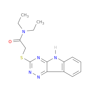 Acetamide, N,N-diethyl-2-(2H-1,2,4-triazino[5,6-b]indol-3-ylthio)-