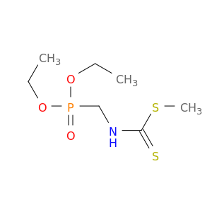 Carbamodithioic acid, [(diethoxyphosphinyl)methyl]-, methyl ester