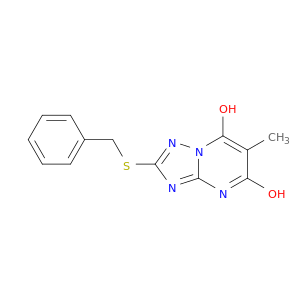2-BENZYLSULFANYL-6-METHYL-[1,2,4]TRIAZOLO[1,5-A]PYRIMIDINE-5,7-DIOL