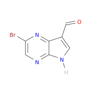 2-溴-5H-吡咯并[2,3-b]吡嗪-7-甲醛