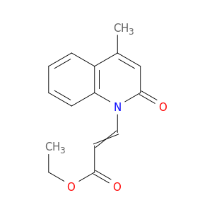 2-Propenoic acid,3-(4-methyl-2-oxo-1(2H)-quinolinyl)-, ethyl ester