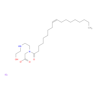 甘氨酸,N-[2-[(2-羟乙基)氨基]乙基]-N-[(9Z)-1-氧代-9-十八烷基-1-基]-,钠盐(1：1)