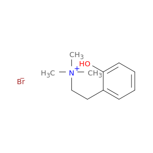 Benzeneethanaminium, 2-hydroxy-N,N,N-trimethyl-, bromide