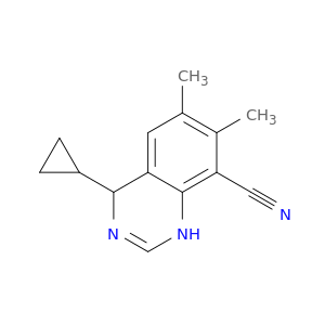 8-Quinazolinecarbonitrile, 4-cyclopropyl-1,4-dihydro-6,7-dimethyl-