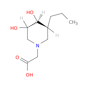 1-Piperidineaceticacid, 3,4-dihydroxy-5-propyl-, (3S,4S,5R)-