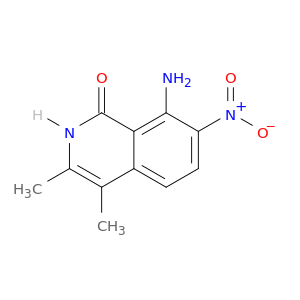 1(2H)-Isoquinolinone, 8-amino-3,4-dimethyl-7-nitro-