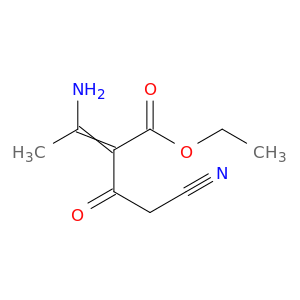 2-Butenoic acid, 3-amino-2-(cyanoacetyl)-, ethyl ester