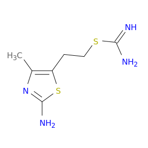 Carbamimidothioic acid,2-(2-amino-4-methyl-5-thiazolyl)ethyl ester