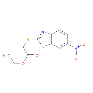 Acetic acid, [(6-nitro-2-benzothiazolyl)thio]-, ethyl ester
