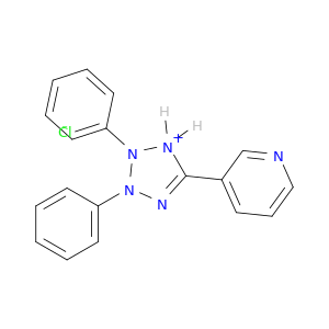 2H-Tetrazolium, 2,3-diphenyl-5-(3-pyridinyl)-, chloride