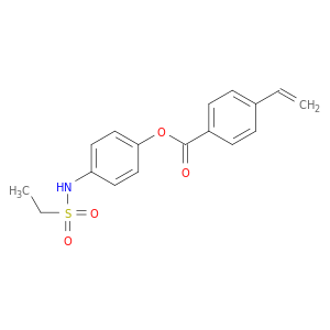 Benzoic acid, 4-ethenyl-, 4-[(ethylsulfonyl)amino]phenyl ester