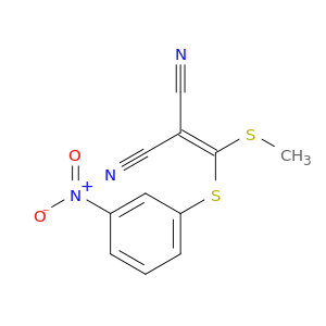 Propanedinitrile,2-[(methylthio)[(3-nitrophenyl)thio]methylene]-