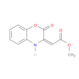 methyl (2E)-2-(9-oxo-10-oxa-7-azabicyclo[4.4.0]deca-1,3,5-trien-8-ylidene)acetate