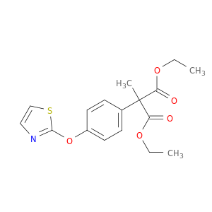 Propanedioic acid, methyl[4-(2-thiazolyloxy)phenyl]-, diethyl ester