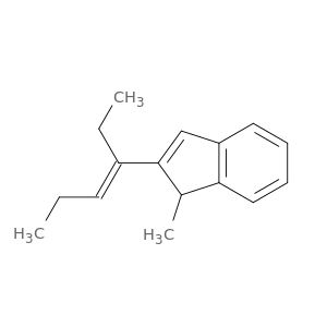 1H-Indene, 2-[(1E)-1-ethyl-1-buten-1-yl]-1-methyl-