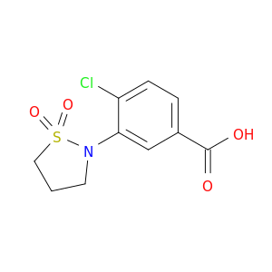 4-Chloro-3-(1,1-dioxo-1,2-thiazolidin-2-yl)benzoic Acid