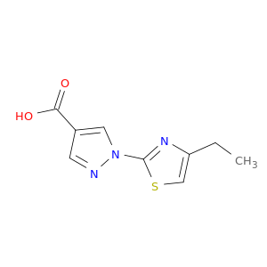 1-(4-ethyl-1,3-thiazol-2-yl)-1H-pyrazole-4-carboxylic acid