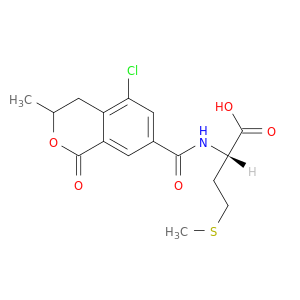 L-Methionine,N-[(5-chloro-3,4-dihydro-3-methyl-1-oxo-1H-2-benzopyran-7-yl)carbonyl]-