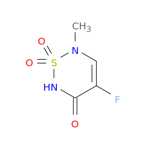 2H-1,2,6-Thiadiazin-3(6H)-one, 4-fluoro-6-methyl-, 1,1-dioxide