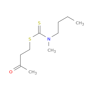 Carbamodithioic acid, butylmethyl-, 3-oxobutyl ester