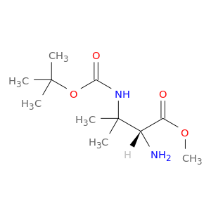 (R)-2-氨基-3-((叔丁氧基羰基)氨基)-3-甲基丁酸甲酯