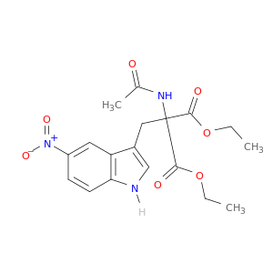 Propanedioic acid,2-(acetylamino)-2-[(5-nitro-1H-indol-3-yl)methyl]-, 1,3-diethyl ester