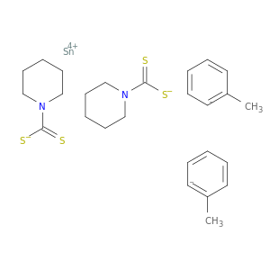 Tin,bis(4-methylphenyl)bis(1-piperidinecarbodithioato-S,S')- (9CI)