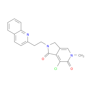 7-Chloro-5-methyl-2-(2-(quinolin-2-yl)ethyl)-2,3-dihydro-1H-pyrrolo[3,4-c]pyridine-1,6(5H)-dione