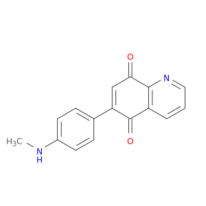 5,8-Quinolinedione, 6-[4-(methylamino)phenyl]-