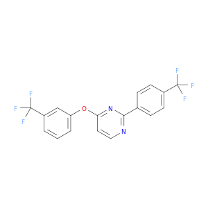 Pyrimidine, 4-[3-(trifluoromethyl)phenoxy]-2-[4-(trifluoromethyl)phenyl]-