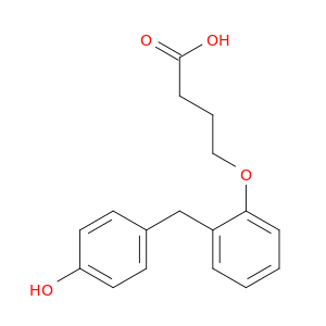 Butanoic acid, 4-[2-[(4-hydroxyphenyl)methyl]phenoxy]-