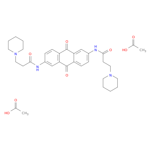 N,N'-(9,10-DIHYDRO-9,10-DIOXO-2,6-ANTHRACENEDIYL)BIS-1-PIPERIDINEPROPANAMIDE DIACETATE