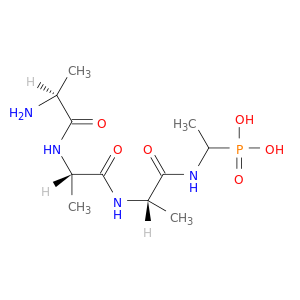 L-Alaninamide, L-alanyl-L-alanyl-N-(1-phosphonoethyl)-, (S)-