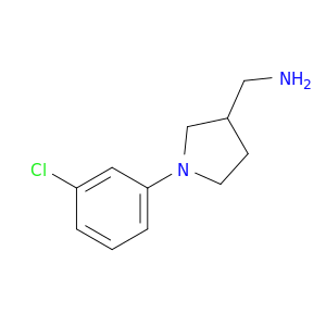 1-[1-(3-chlorophenyl)pyrrolidin-3-yl]methanamine