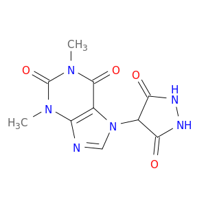 7-(3,5-dioxopyrazolidin-4-yl)-1,3-dimethyl-purine-2,6-dione