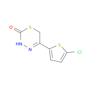 2H-1,3,4-Thiadiazin-2-one, 5-(5-chloro-2-thienyl)-3,6-dihydro-