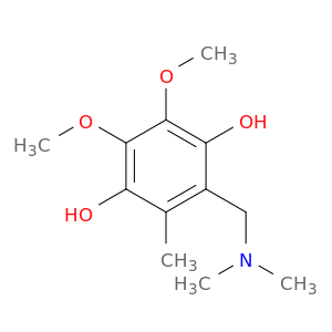 1,4-Benzenediol, 2-[(dimethylamino)methyl]-5,6-dimethoxy-3-methyl-