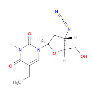 Uridine,3'-azido-2',3'-dideoxy-5-ethyl-