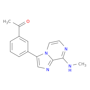 Ethanone, 1-[3-[8-(methylamino)imidazo[1,2-a]pyrazin-3-yl]phenyl]-
