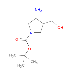 1,1-二甲基乙基-3-氨基-4-(羟甲基)-1-吡咯烷甲酸酯