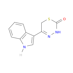 2H-1,3,4-Thiadiazin-2-one, 3,6-dihydro-5-(1H-indol-3-yl)-