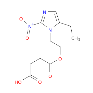4-[2-(5-ethyl-2-nitro-1h-imidazol-1-yl)ethoxy]-4-oxobutanoic acid