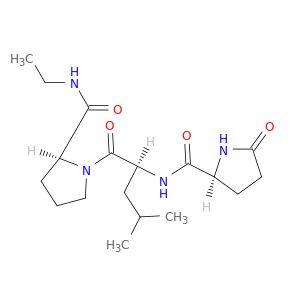 L-Prolinamide, 5-oxo-L-prolyl-L-leucyl-N-ethyl-