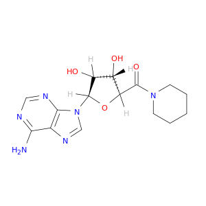 [(2S,3S,4R,5R)-5-(6-aminopurin-9-yl)-3,4-dihydroxy-oxolan-2-yl]-(1-piperidyl)methanone