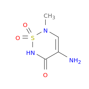 2H-1,2,6-Thiadiazin-3(6H)-one, 4-amino-6-methyl-, 1,1-dioxide