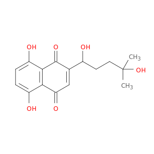 1,4-Naphthalenedione, 2-(1,4-dihydroxy-4-methylpentyl)-5,8-dihydroxy-