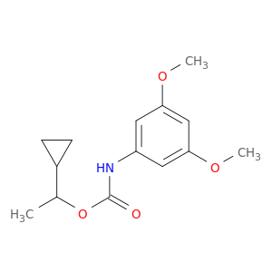 Carbamic acid, (3,5-dimethoxyphenyl)-, 1-cyclopropylethyl ester
