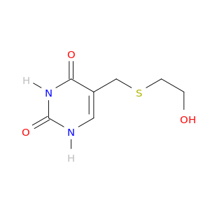 2,4(1H,3H)-Pyrimidinedione, 5-[[(2-hydroxyethyl)thio]methyl]-