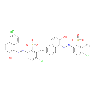 苯磺酸,3-氯-6-[2-(2-羟基-1-萘基)二亚苯基]-2-甲基-钡盐(2：1)